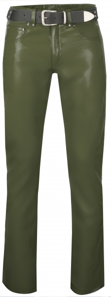 Leather jeans olive green Leather jeans olive green
